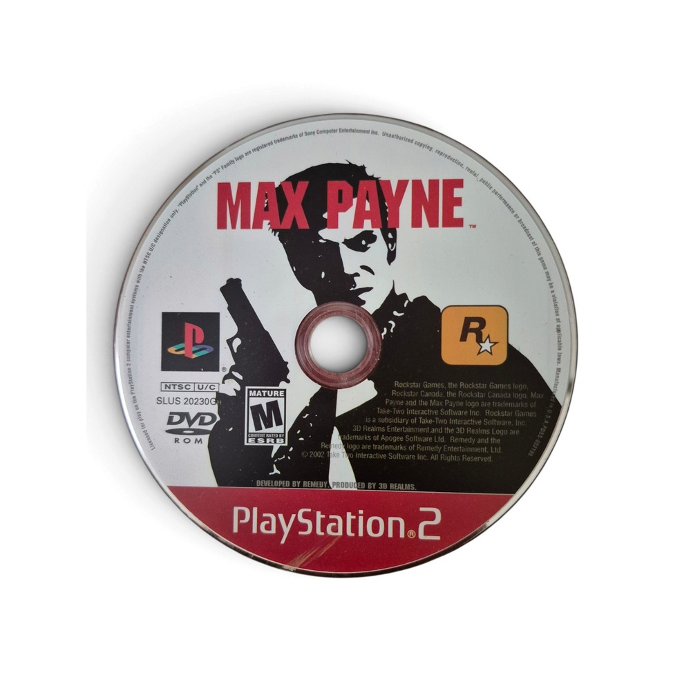 Rockstar Max Payne Video Game PlayStation 2 One Size Black/Red